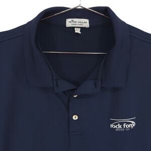 Peter Millar Summer Comfort Polo Mens XXL Navy Rock Forge Performance Golf Shirt